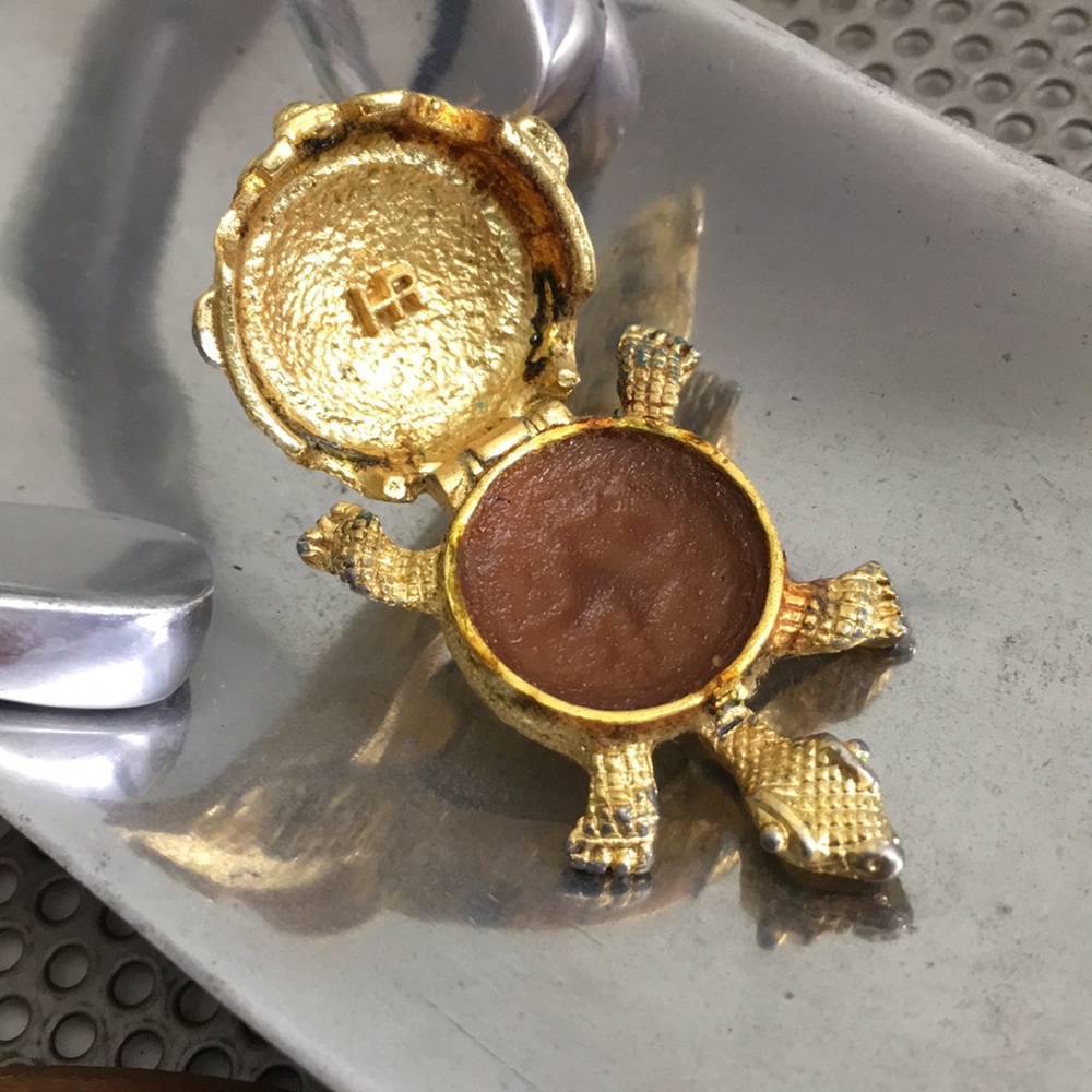 Super Rarehelena Rubinstein Solid Perfum Turtle C… - image 8